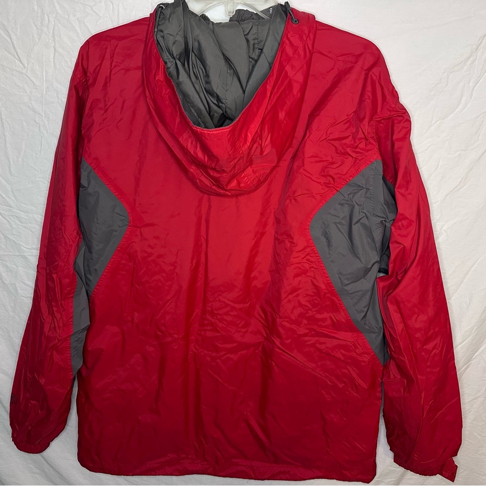 Columbia Sportswear Men’s M Red Gray Hooded Jacket Outdoor Rain Shell - Picture 10 of 10